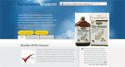 Desktop Screenshot of floressencesingapore.com